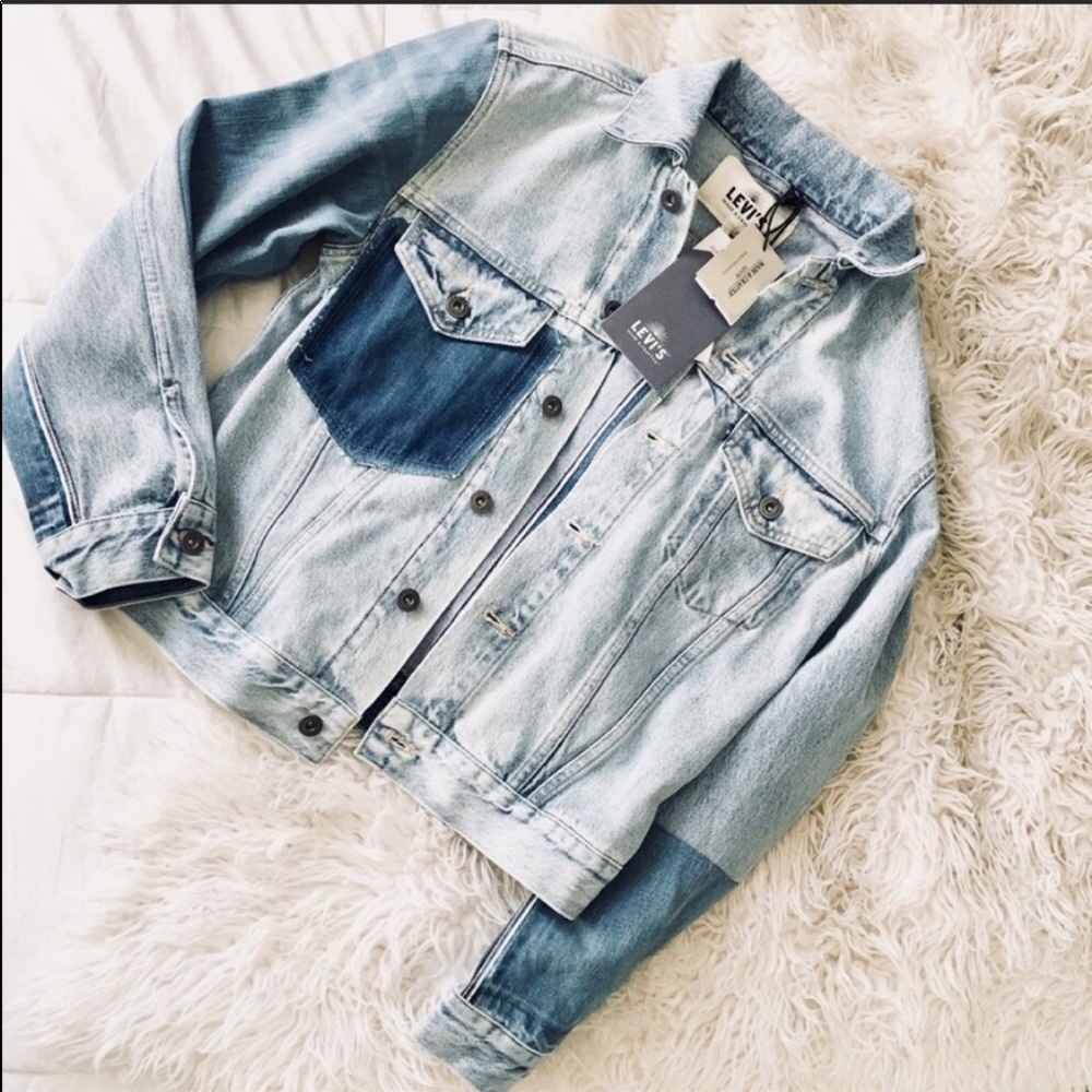 NEW Levi’s Selvedge Light Wash Denim Jean Jacket - Picture 4 of 7
